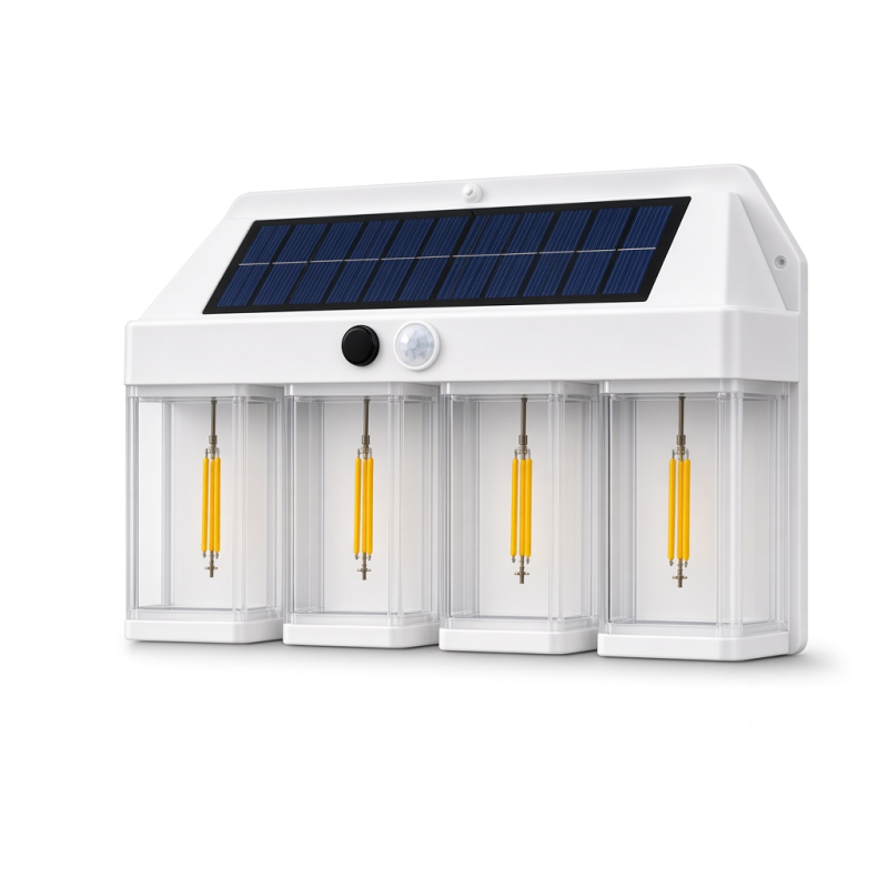 Solar Wall Light, 4 LED