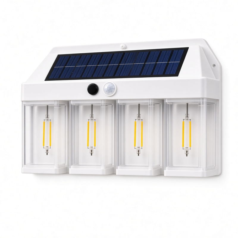 Solar Wall Light, 4 LED