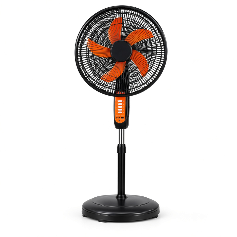 Solar Fan with LED Lights