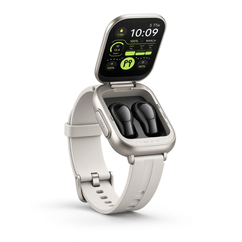 2-in-1 Watch with Earbuds