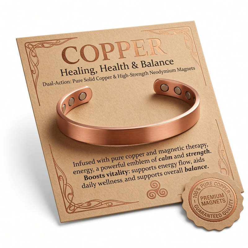 Copper Magnetic Cuff Bracelet