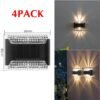 Solar Wall Lights Outdoor Garden Deck Fence Yard Waterproof Decor Lamp